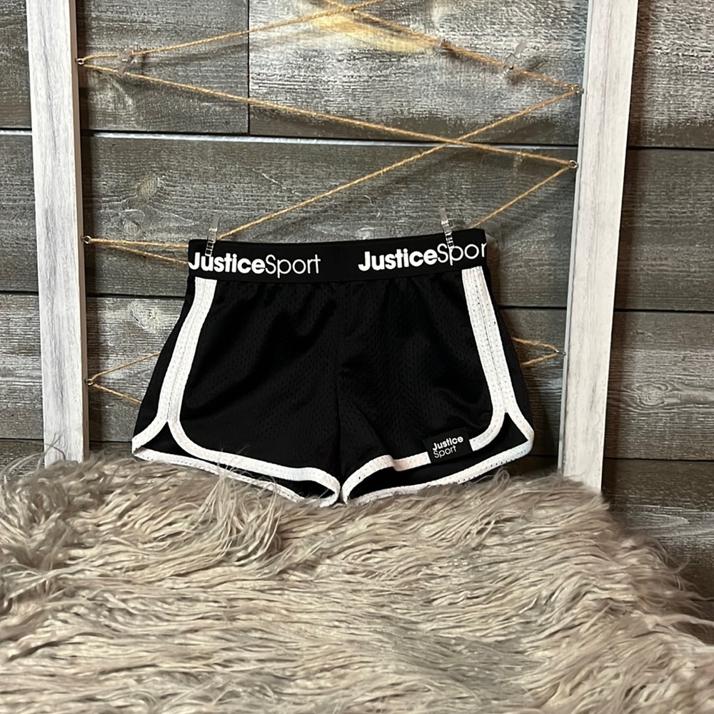 Black justice shorts girls